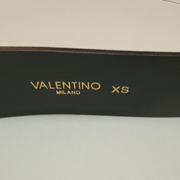 Valentino by Mario Valentino Giusy Monogram Leather Belt main image 10